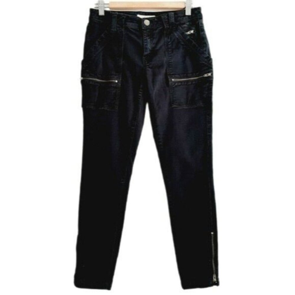 JOIE Park Skinny Black Jeans Cropped Sz 27 Flawed